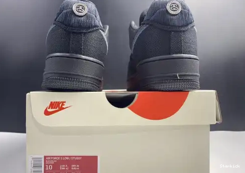 Black Stussy Nike Force Air Low 1 CZ9084-001 0609